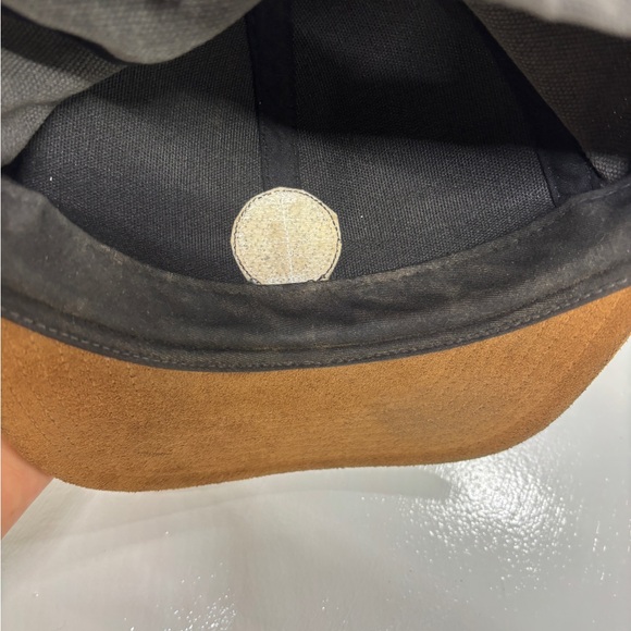 Volcom Stone Snapback Hat Gray Suede Brim O/S Adjustable Two Tone Cap - Picture 8 of 9